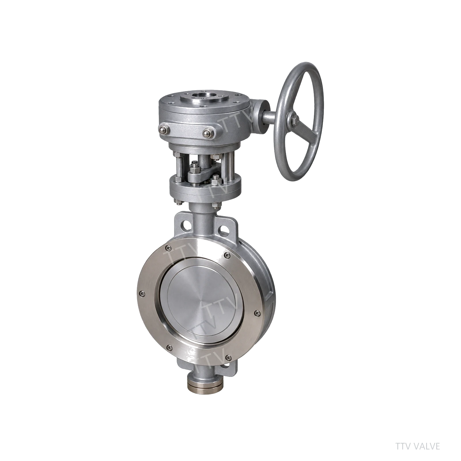 D373H Gear-Operated Wafer Metal-Seated Butterfly Valve