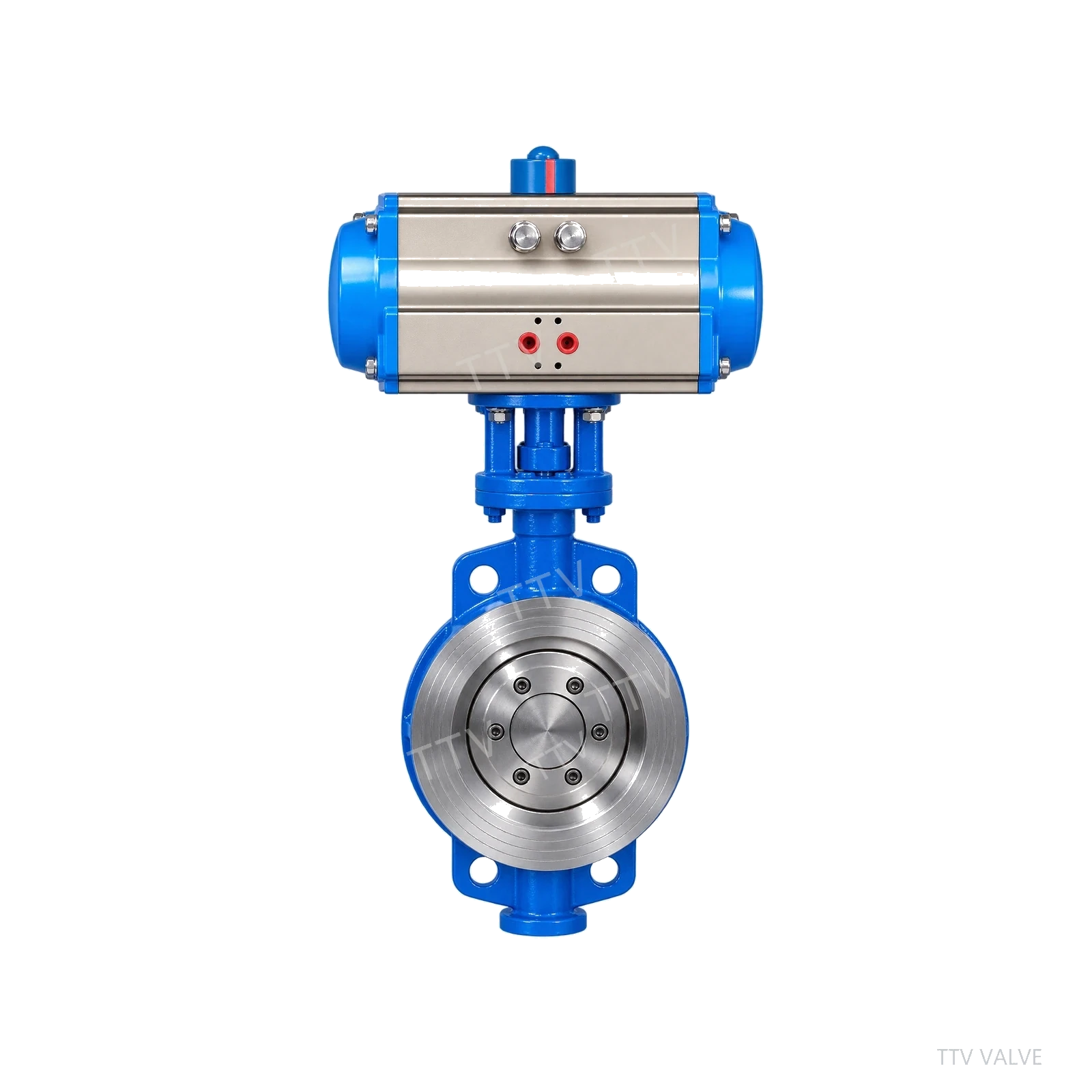 D673H Pneumatic Wafer Metal-Seated Butterfly Valve