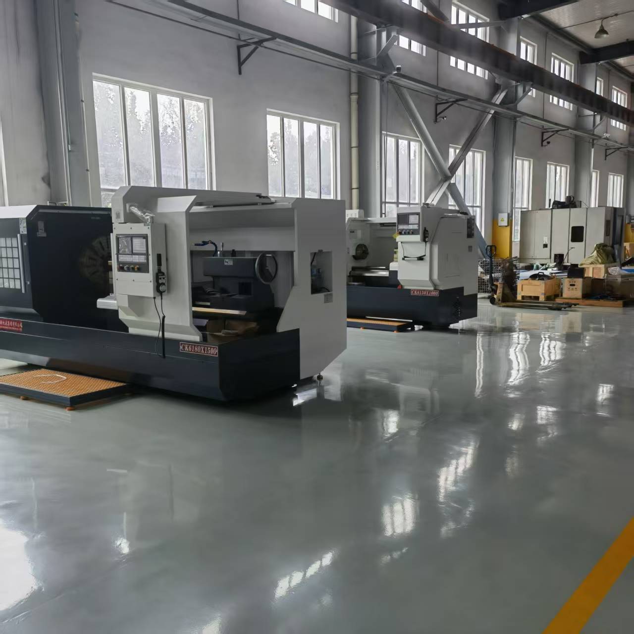 Clean CNC machining area